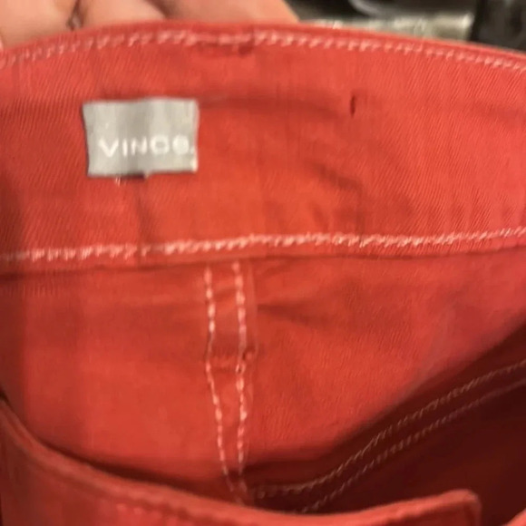Vince Alina copper red orange ankle jeans-size 6. Excellent condition - Picture 9 of 9